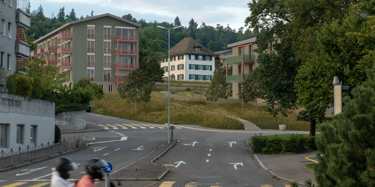 Sicht vom Zentrum